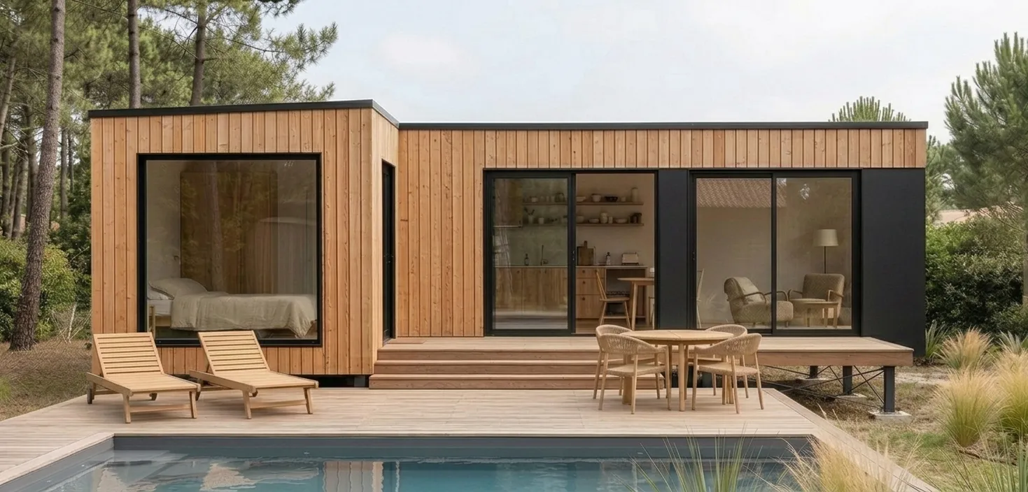 Nido 40 L, L'appartement traversant — module de jardin Nido